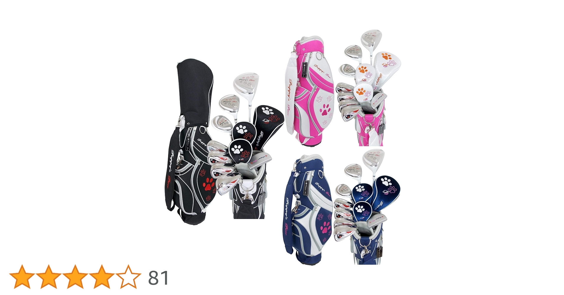 ‼️新品‼️PUPPY’S PAW 仔犬の肉球 レディース ゴルフセット PUPPY'S PAW 仔犬の肉球 レディース ゴルフセット クラブ8本+
